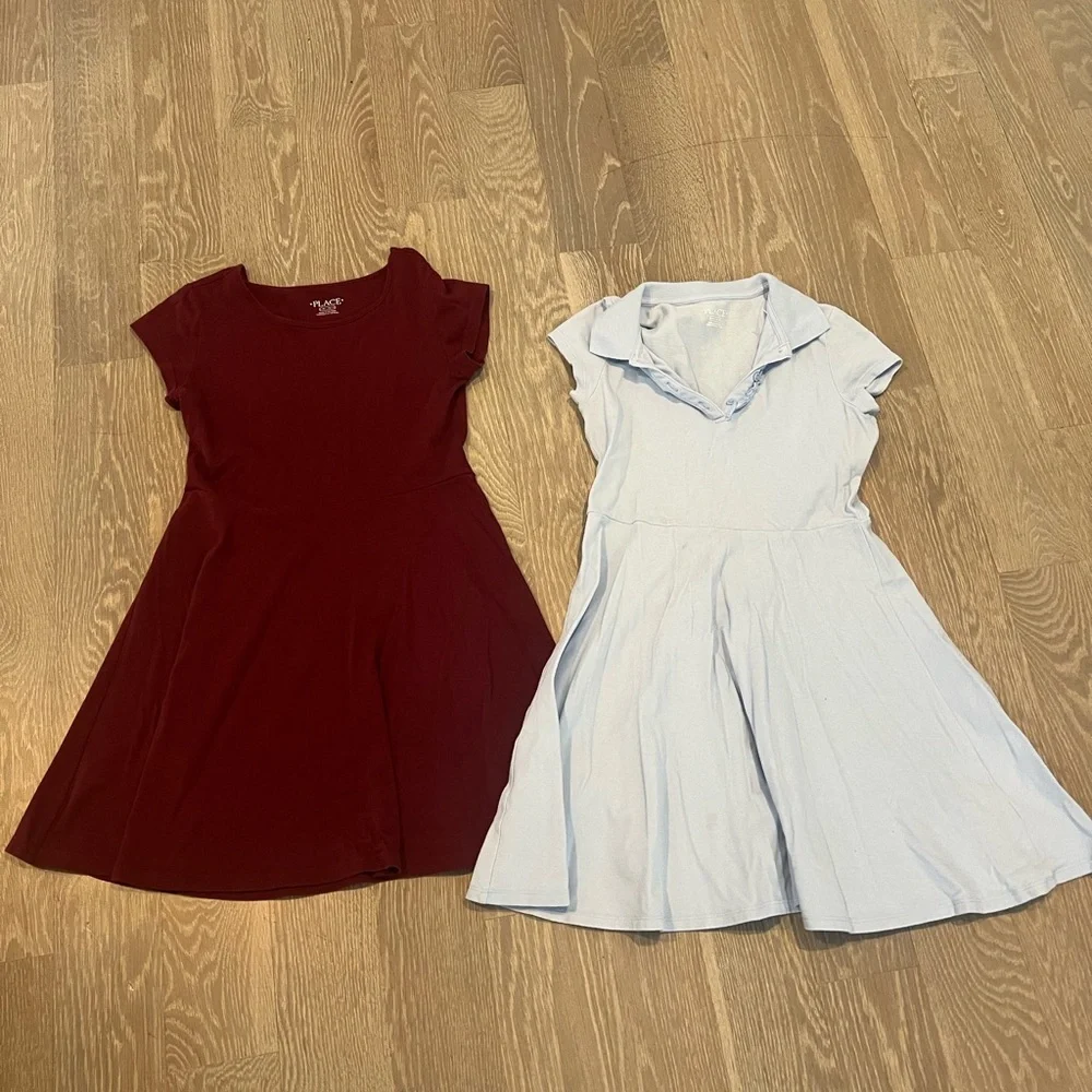 The Children’s Place Girls Polo Dress Bundle – Size 10–12 (Set of 2)